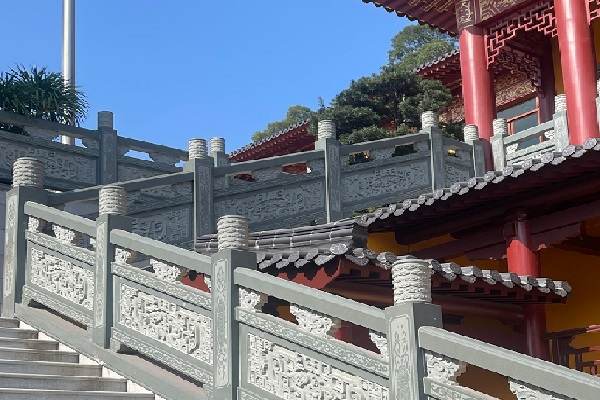 澎湖县大连道观仿古石栏杆厂家解决方案一